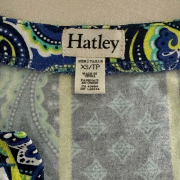 Hatley blue paisley pullover jersey dress. - Picture 2 of 6